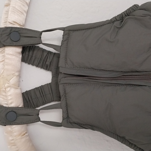 Snow Bib Overall One Piece Olive Green Tot Snow Suit Needs Measured Tags Off - Picture 2 of 9